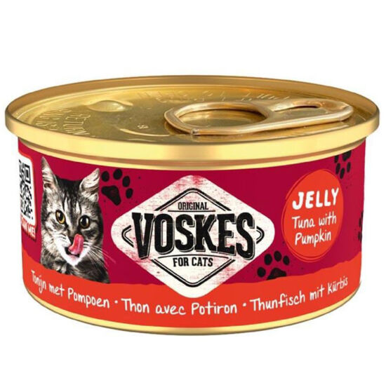 Voskes Ton Balıklı ve Balkabağı Jelly Kedi Yaş Konservesi 85 Gr - 1