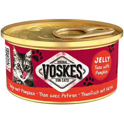Voskes Ton Balıklı ve Balkabağı Jelly Kedi Yaş Konservesi 85 Gr