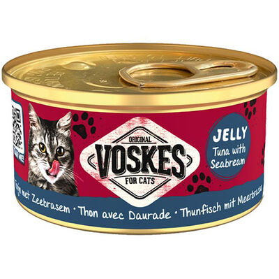 Voskes Ton Balıklı ve Çipura Jelly Kedi Yaş Konservesi 85 Gr
