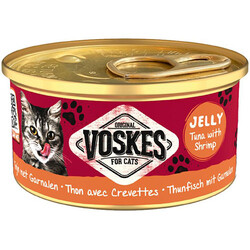Voskes - Voskes Ton Balıklı ve Karidesli Jelly Kedi Yaş Konservesi 85 Gr