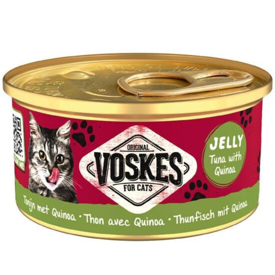 Voskes Ton Balıklı ve Kinoa Jelly Kedi Yaş Konservesi 85 Gr - 1