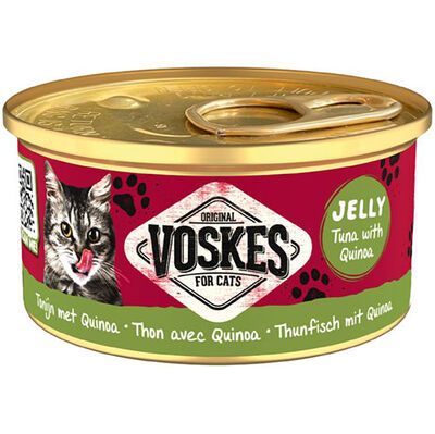 Voskes Ton Balıklı ve Kinoa Jelly Kedi Yaş Konservesi 85 Gr