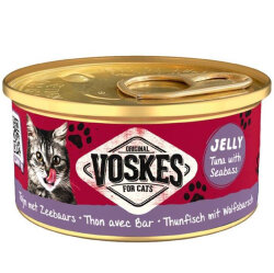 Voskes Ton Balıklı ve Levrek Jelly Kedi Yaş Konservesi 85 Gr x 6 Adet - 2