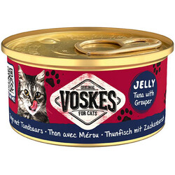 Voskes - Voskes Ton Balıklı ve Orfoz Jelly Kedi Yaş Konservesi 85 Gr