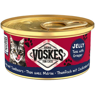 Voskes Ton Balıklı ve Orfoz Jelly Kedi Yaş Konservesi 85 Gr