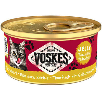 Voskes Ton Balıklı ve Sarıkuyruk Jelly Kedi Yaş Konservesi 85 Gr