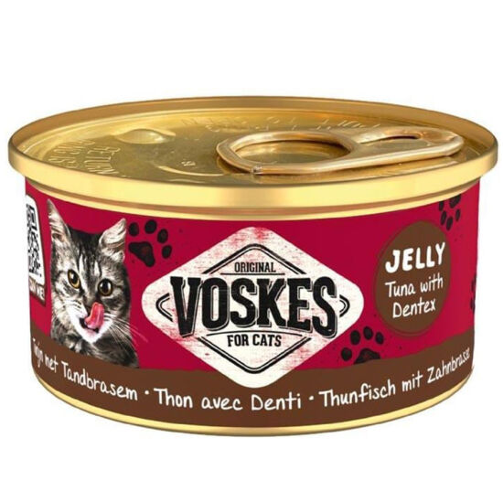Voskes Ton Balıklı ve Sinagrit Jelly Kedi Yaş Konservesi 85 Gr - 1