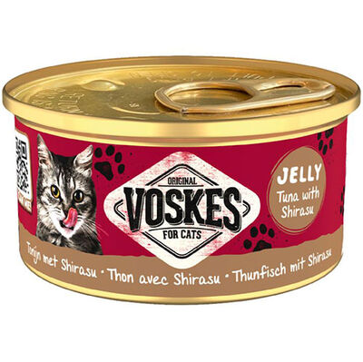 Voskes Ton Balıklı ve Şirasu Jelly Kedi Yaş Konservesi 85 Gr