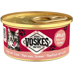 Voskes - Voskes Ton Balıklı ve Somon Jelly Kedi Yaş Konservesi 85 Gr