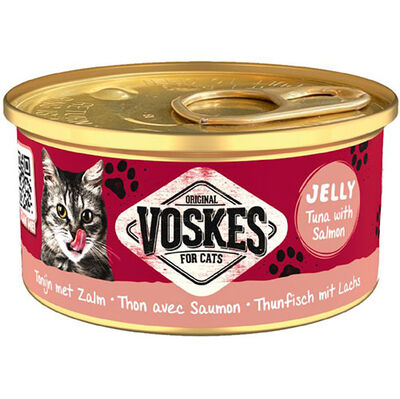 Voskes Ton Balıklı ve Somon Jelly Kedi Yaş Konservesi 85 Gr
