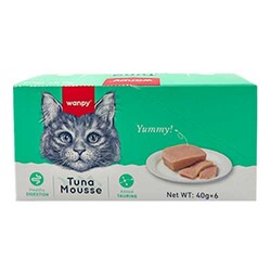 Wanpy - Wanpy Alutray Box Ton Balıklı Kedi Yaş Maması 40 Gr x 6 Adet (Toplam: 240 Gr)