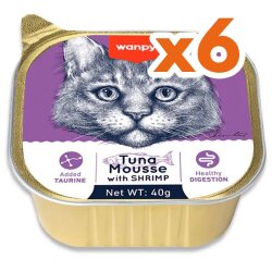 Wanpy Alutray Box Ton Balıklı ve Karidesli Kedi Yaş Maması 40 Gr x 6 Adet (Toplam 240 Gr) - Wanpy
