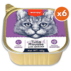 Wanpy Alutray Box Ton Balıklı ve Karidesli Kedi Yaş Maması 40 Gr x 6 Adet (Toplam 240 Gr) - Wanpy