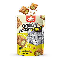 Wanpy Crunchy Pockets Kedi Otlu ve Tavuklu Kedi Ödülü 60 Gr - Wanpy