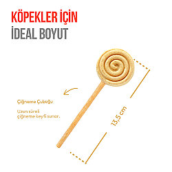 Wanpy Dondurularak Kurutulmuş Balkabaklı Köpek Lolipopu 6 Gr x 10 Adet (Toplam 60 Gr) - 3