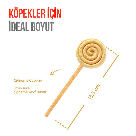 Wanpy Dondurularak Kurutulmuş Balkabaklı Köpek Lolipopu 6 Gr x 10 Adet (Toplam 60 Gr) - 3