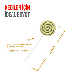 Wanpy Dondurularak Kurutulmuş Kedi Otlu Kedi Lolipopu 1.4 Gr x 10 Adet (Toplam 14 Gr) - 3
