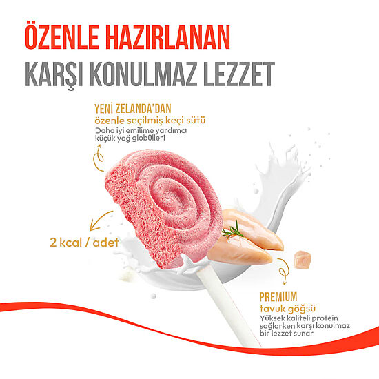 Wanpy Dondurularak Kurutulmuş Kızılcıklı Kedi Lolipopu 1.4 Gr x 10 Adet (Toplam 14 Gr) - 6