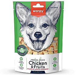 Wanpy Freeze Dried Dondurularak Kurutulmuş Tavuk Ve Meyve Köpek Ödülü 40 Gr - Wanpy