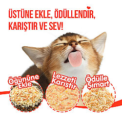 Wanpy Fluffy Toppers Ördek Etli Brüksel ve Kara Lahanalı Mama Üstü Kedi Ödülü 30 Gr - 6