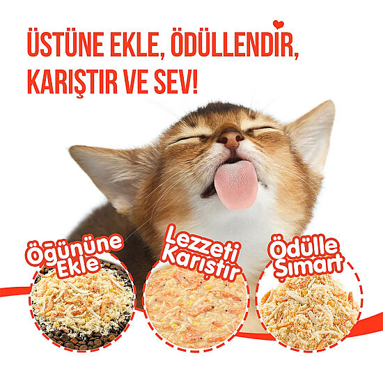 Wanpy Fluffy Toppers Ördek Etli Brüksel ve Kara Lahanalı Mama Üstü Kedi Ödülü 30 Gr - 6
