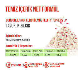 Wanpy Fluffy Toppers Tavuklu ve Kızılcıklı Mama Üstü Kedi Ödülü 30 Gr - 5