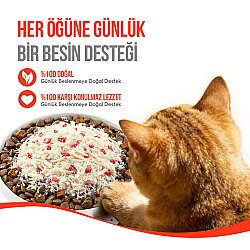 Wanpy Fluffy Toppers Tavuklu ve Kızılcıklı Mama Üstü Kedi Ödülü 30 Gr - 7