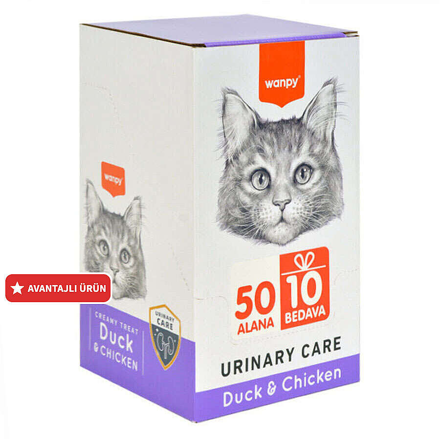 Wanpy Urinary Care Ördek ve Tavuklu Krema Ödül 60x14gr