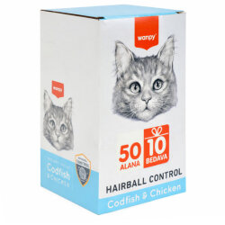 Wanpy Hairball Control Morina Balığı ve Tavuklu Kerma Ödül 60x14gr - Wanpy