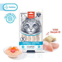 Wanpy Hairball Control Morina Balığı ve Tavuklu Kerma Ödül 5 x 14 Gr - 2