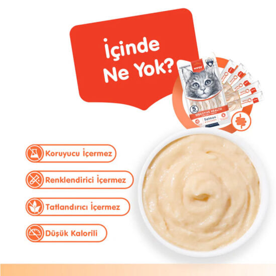 Wanpy Digestive Health Somon Balığı ve Tavuklu Krema Ödül 60x14gr - 4