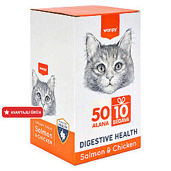 Wanpy Digestive Health Somon Balığı ve Tavuklu Krema Ödül 60x14gr - Wanpy