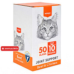 Wanpy Joint Support Sığır Eti ve Tavuklu Krema Ödül 60x14gr - Wanpy