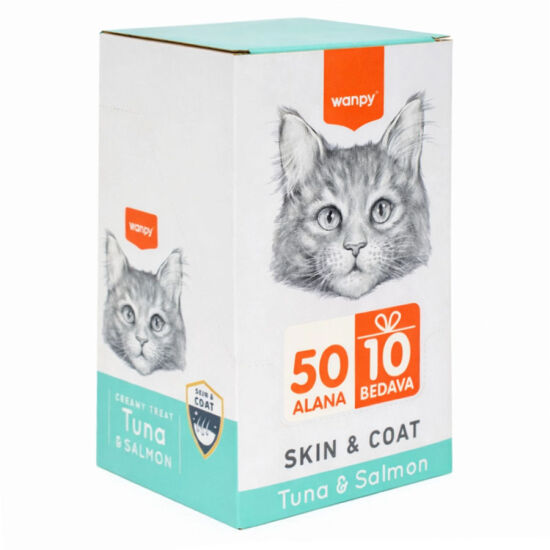 Wanpy Skin ve Coat Ton Balığı ve Somonlu Krema Ödül 60x14gr
