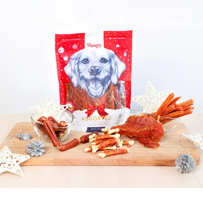 Wanpy Karışık Kurutulmuş Et Özel Günler için Köpek Ödülü 300 Gr