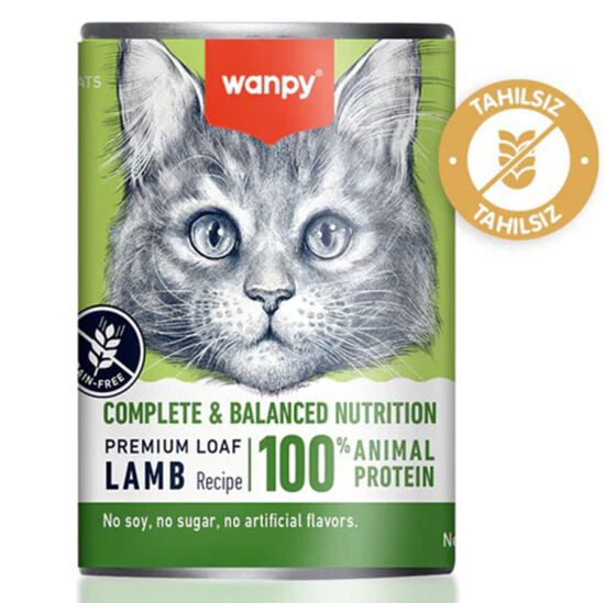 Wanpy Kuzu Etli Tahılsız Kedi Konservesi 375 Gr - 1