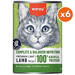 Wanpy Complete & Balanced Kuzu Etli Tahılsız Kedi Konservesi 375 Gr x 6 Adet - Wanpy
