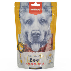 Wanpy - Wanpy Oven Roasted Marbled Biftek Et Parçaları Köpek Ödülü 100 Gr