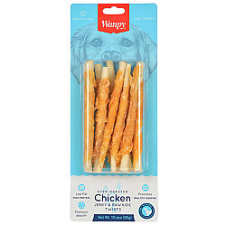 Wanpy Oven Roasted Deri Burgu Çubuk Üzerine Tavuk Sarılı Köpek Ödülü 85 Gr - Wanpy