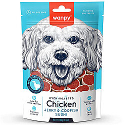 Wanpy Oven Roasted Tavuklu Morina Balıklı Sushi Köpek Ödülü 100 Gr - Wanpy