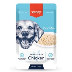 Wanpy - Wanpy Super Premium Pouch Tavuklu Köpek Yaş Maması 100 Gr