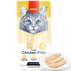 Wanpy Pure Chicken Fillet Tavuk Fileto Kedi Ödülü 25 Gr - Wanpy