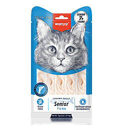 Wanpy Senior Ton Balıklı 7+ Yaş Yaşlı Kedi Krema Ödülü 5x14 Gr - Wanpy