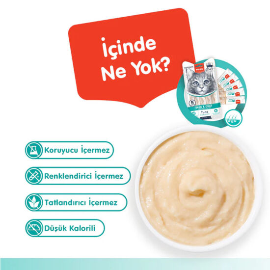 Wanpy Skin ve Coat Ton Balığı ve Somonlu Krema Ödül 5 x 14 Gr - 4