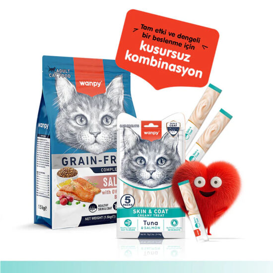 Wanpy Skin ve Coat Ton Balığı ve Somonlu Krema Ödül 5 x 14 Gr - 7