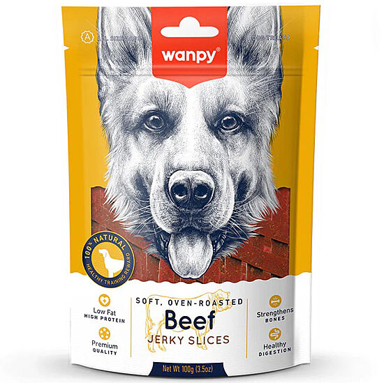 Wanpy Oven Roasted Gerçek Biftek Şeritleri Köpek Ödülü 100 Gr - 1