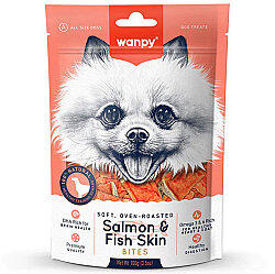 Wanpy Oven Roasted Gerçek Somon Dilimleri Köpek Ödülü 100 Gr - Wanpy