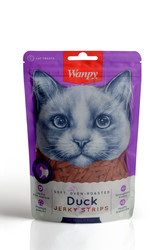 Wanpy - Wanpy Oven Roasted Jerky Strips Yumuşak Ördekli Kedi Ödülü 80 Gr