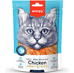 Wanpy Oven Roasted Jerky Strips Yumuşak Tavuklu Kedi Ödülü 80 Gr - Wanpy