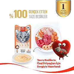 Wanpy Somonlu Yavru Kedi Krema Ödülü 5x14 Gr - 2